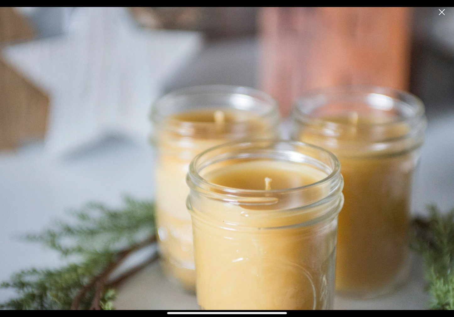 
                  
                    ORGANIC BEES WAX CANDLE IN A RUSTIC MASON JAR - Best Bee Products
                  
                